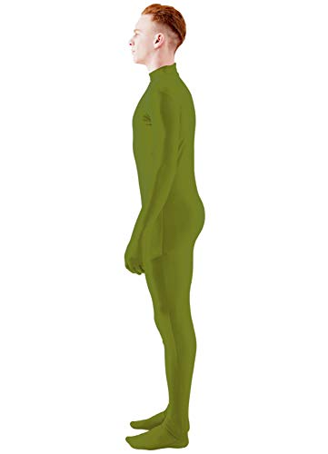 Image of Ensnovo Mens Mock Neck Full Body Unitard Spandex Zentai Suits Costumes