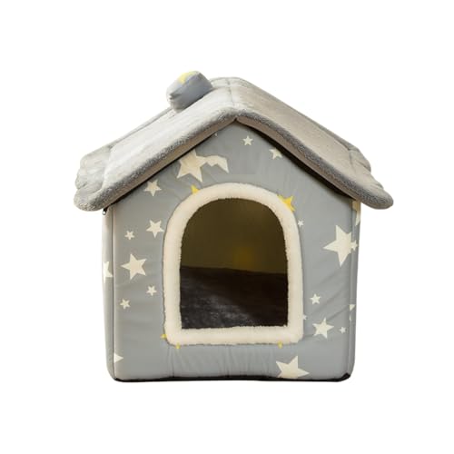 Maison pour chatons d'intérieur au lit doux doté d'un coussin imperméable - 8