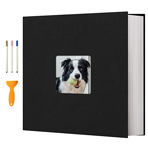 Photo Album Self Adhesive 13x12.6 inches for 600 Photos Magnetic Scrapbook 120 Pages