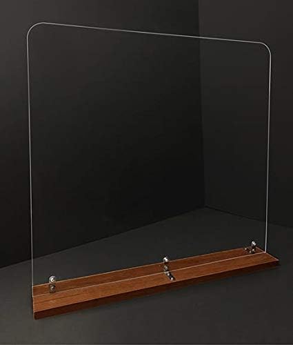 30" Square Guard w/Dark Brown Stained Base 30" x 30" (no window) - 1/4" Acrylic