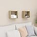 vidaXL 2X Etagères Cube Murales Etagères Suspendues Etagères Flottantes Salon Chambre Salle de Séjour Maison Intérieur Chêne Sonoma 26x15x26 cm