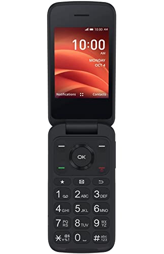 Boost Mobile Tcl Flip 4G Lte Flipphone, Black - Prepaid Phone - Carrier Locked To #TOP1