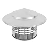WheatThrive Bouchon de cheminée en acier inoxydable 304 de qualité pour tuyau de toit, hotte aspirante, sortie d'air frais, couvercle de ventilation mural