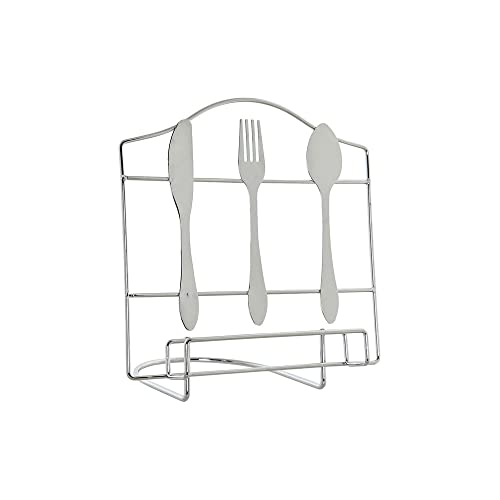 Leggio Dkd Home Decor Posate Argento Metallo (23 X 15 X 22 Cm)