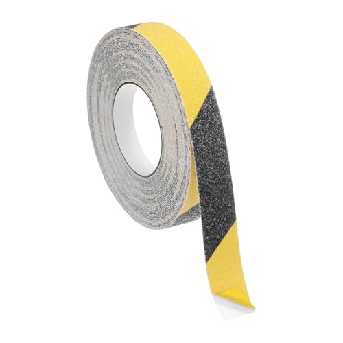 Image of M METERXITY 1-Pack Grip Tape, 0.8Inch x 49.2ft /20mm x 15m Anti Slip Traction Tape for Stair Steps /Indoor /Outdoor, Non Skid Adhesive Stair Tread Tape [Black /Yellow]
