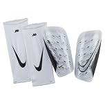 Nike Unisex Shinguard Mercurial Lite, bianco/nero, DN3611-100, S