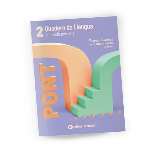 Portada de Pont Llengua 2 | Llengua 2n Primària | Ortografia i comprensió lectora | Amb solucions | 7-8 anys