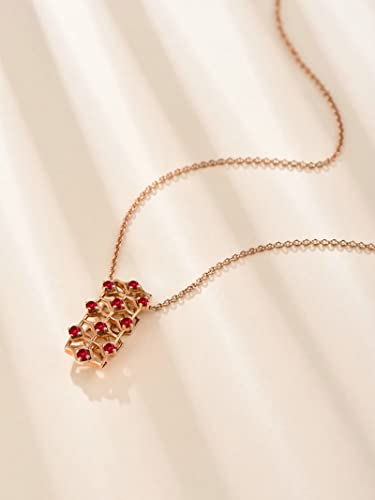 Collier chaîne pour femmes or 18k : fini les bijoux ternes avec ce rubis vvs1 - 2