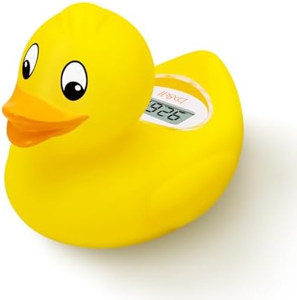 b&h Baby Bath Thermometer Duck, Digital Infant Safe Floating Water Temperature Thermometer and Baby Bath Time Toy – Easy to Read Display | BPA-Free