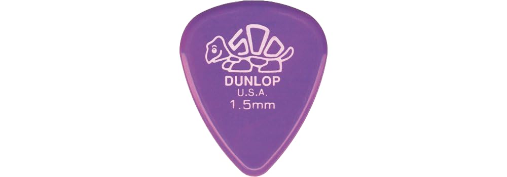 Dunlop Plettri Delrin 500, 1.5 mm, Standard, Pacco da 72 Pezzi