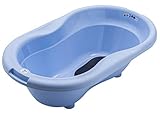 blue sky thinking Designer-Wanne für Babys mit eleganter Linienführung und Oberflächenstruktur, In neuen trendigen Farben, Integrierte Antirutschmatte, Ergonomische Form, Ideal für Babys von 0 bis 12 Monaten (max. 15kg)