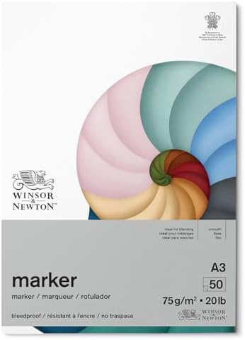 Winsor & Newton, Marker Paper, Bleedproof, A3, 50 Sheets, White, 75g/20lb image 5