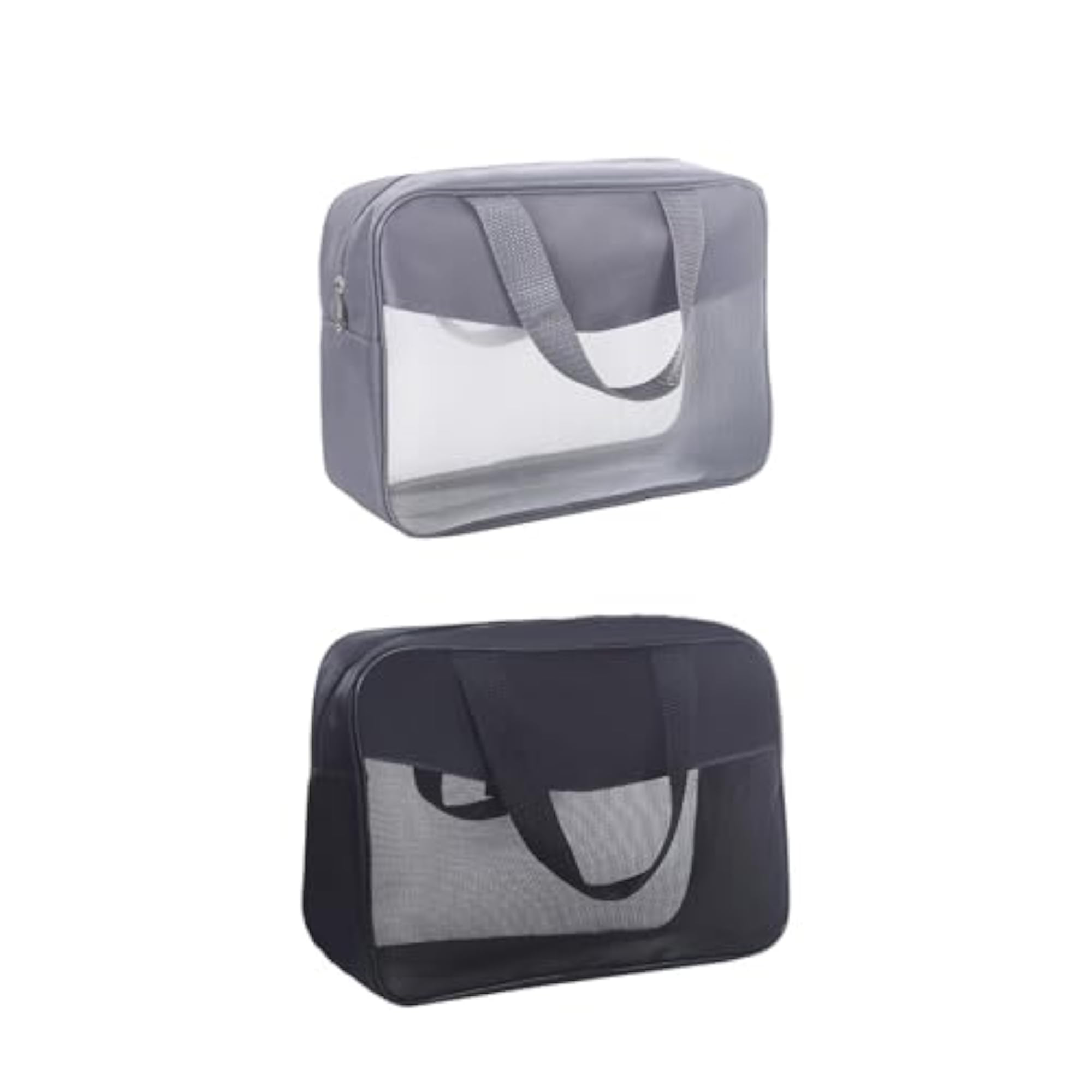 Men's Portable Travel Cosmetic Bag, Silver