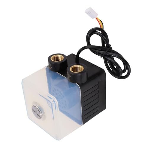 Dioche Bomba para PC de 12 V SC-300T Bomba de Agua Ultra Silenciosa de 12 V CC y Tanque de Refrigeración Líquida para CPU | Caudal de 300 L/h | Soporta Pruebas de Velocidad | Funcionamiento