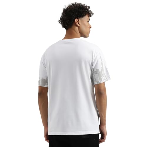 United Colors of Benetton Men Black Boxy Cotton T-Shirt - Image 4