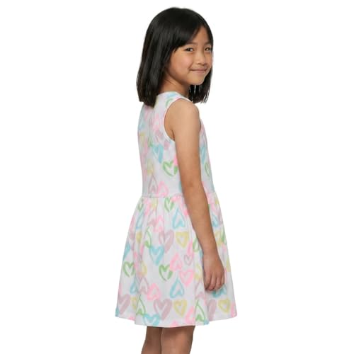 Image of Pink Angel 3-Pack Girls' Dresses, Kids Casual Fit and Flare Sleeveless Summer Dress & School Outfit, 100% Cotton
