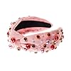Serre-tête Noué Strass Brillant pour Femme - Réglable Velours Accessoire de Cheveux avec Nœud Élégant pour Mariage, Fête, Quotidien #2