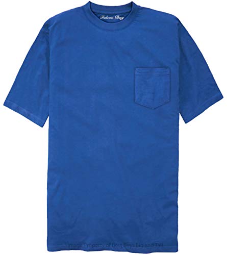 Falcon Bay Big & Tall Men's 100% Cotton Pocket T-Shirt