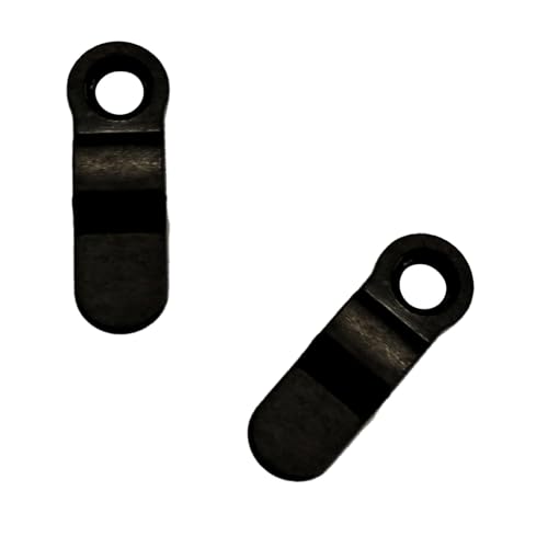 Image of 80 Pcs Metal Bow Shape Picture Frame Turn Buttons with Screws - Black, 1 Inch - Ideal for Hanging Pictures, Drawings, Photos, and Crafts - Durable Photo Frame Backing Clips - Hardware Set