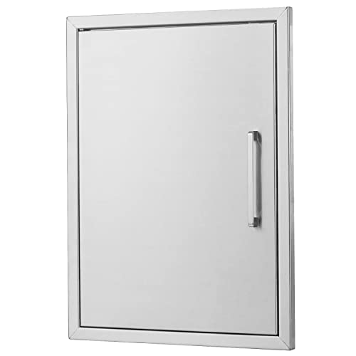 BBQ Access Door, 20x27 in, stainless steel, reversible