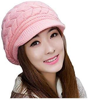 DIGITAL SHOPEE Women Winter Warm Knitted Hat Snow Ski Caps for