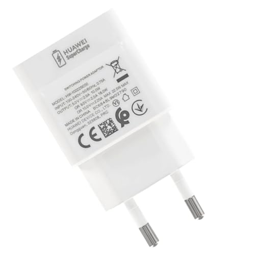 Huawei - Caricatore USB originale Super Charge USB bianco per HUAWEI P40 - P40 Lite - P40 Lite 5G - P40 Pro - Honor 9X Lite - Honor 9X - Honor 20 Pro - Nova 5T - Honor 20 - P30 Pro