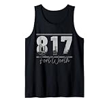 fort worth 817 codice area skyline texas pride vintage canotta