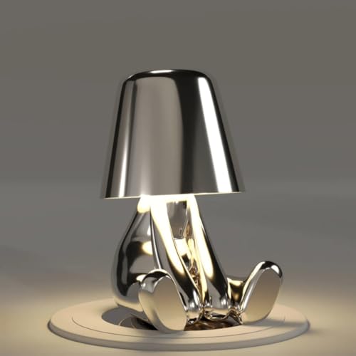 ThinkerLamps - Silver (Mr. What) Thinker Lamp Desk Lamp Room