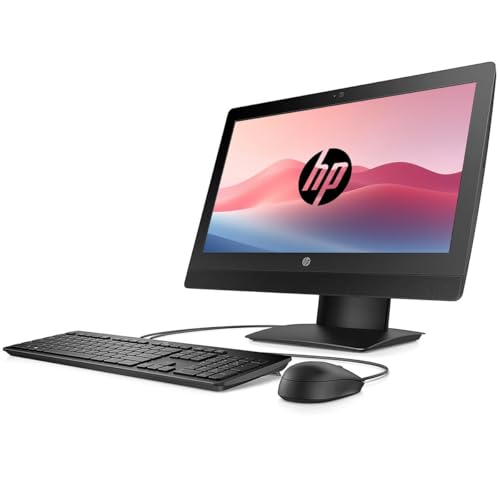 HP ProOne 600 G3 All in One Desktop Computer PC, Mit 21.5-Zoll-Monitor, Intel Core i5-7500, 8GB RAM, 256GB SSD, US Tastatur, WiFi, Bluetooth, Windows 11 Pro (Generalüberholt)