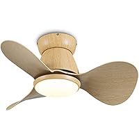 Lámpara Ventilador Techo Pequeña Silencioso DC Ventilador de Techo con Luz y Mando a Distancia Reversible 3 Aspas 3 CCT, Mini Led Plafon Ventilador Techo para Dormitorio Habitación Infantil
