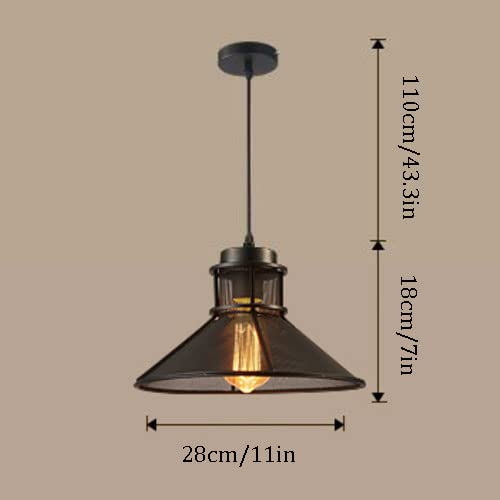 Lampe suspendue fer forgé RLKHXBS style industriel rétro réglable - 6
