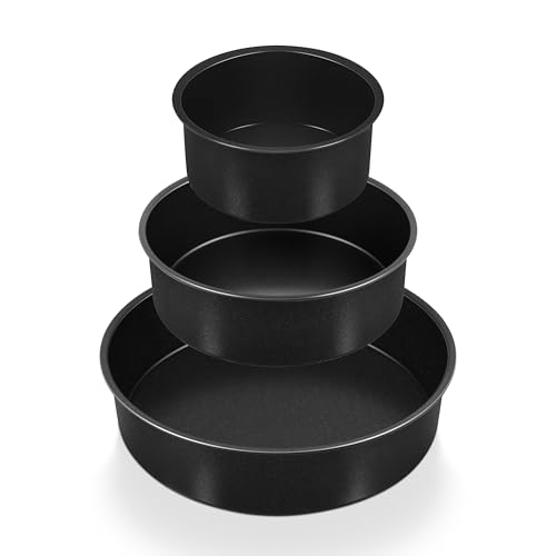 P&P CHEF 4/6/ 8 Inch Cake Pan Set of 3,