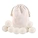 Bolas De Secado Para Secadora, Bolas De Lana Para Secadora, Bolas Secadora De Ropa Antiarrugas, Reutilizables Para LavanderíA Suavizante De Telas Anti- EstáTicas, Secado MáS RáPido (blanco, 8pc)