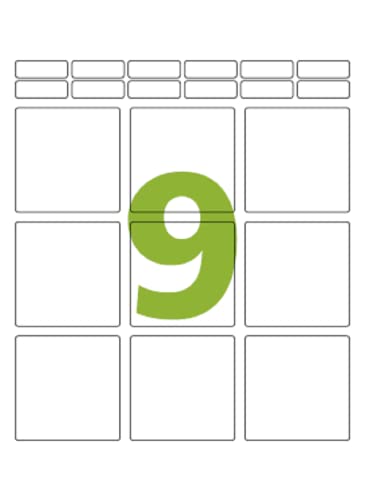 Etiqueta Adesiva Colacril, Ink-Jet/Laser Carta, CC296, Branco, 69.85 x 69.85 mm, envelope com 25 fls