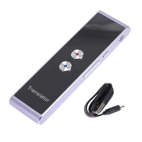 Traducteur vocal portable marron avec fonction traduction photo multilingue