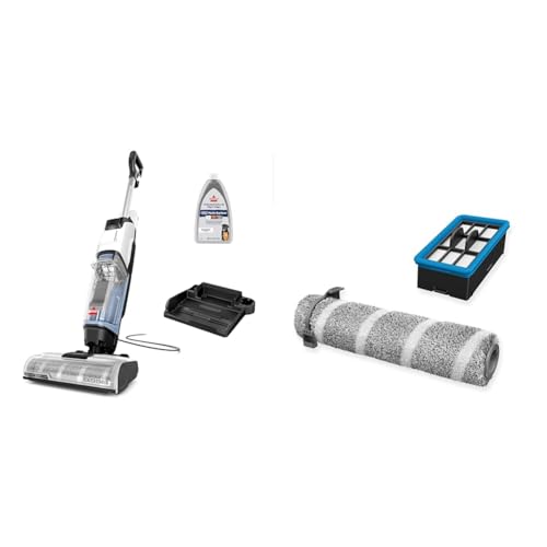 Image of Bundle of BISSELL CrossWave Edge, Multi-Surface Hard Floor Cleaner Wet Dry Vacuum with Zero-Gap Edge Technology, 4111A + BISSELL CrossWave MultiSurface Edge Accessory Kit, 4202F
