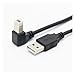 ZHANGLH USB 2.0 A Male to USB B Male TY>pe B BM Up & Down & Left & Right Angle Printer Scanner 90 Degree Cable BM Angled Cable 0.3m-1.5m(30cm,Down)