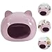 Housoutil Pet Hideout Guinea Pig House Ceramic Hamster House Cooling Nest for Small Animals