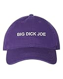One Size Purple Dad Big Dick Joe Embroidered Hat