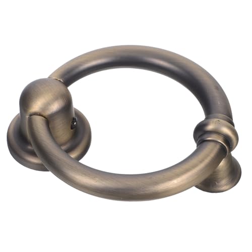 NOLITOY Aldaba De Seguridad Para Puerta De Entrada En Aleación De Zinc Estilo Retro, Compatible Molduras, Uso En Portales Residenciales y Comerciales, Color Café