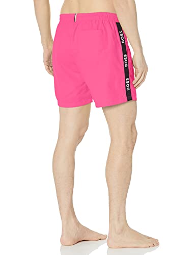 BOSS Men's Standard Repeating Logo Swim Trunks2