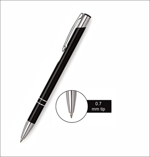 Image of Tempt - Personalized Pen with Full Black Body & Silvery Clip, Best For Gifting, Corporate Gifting