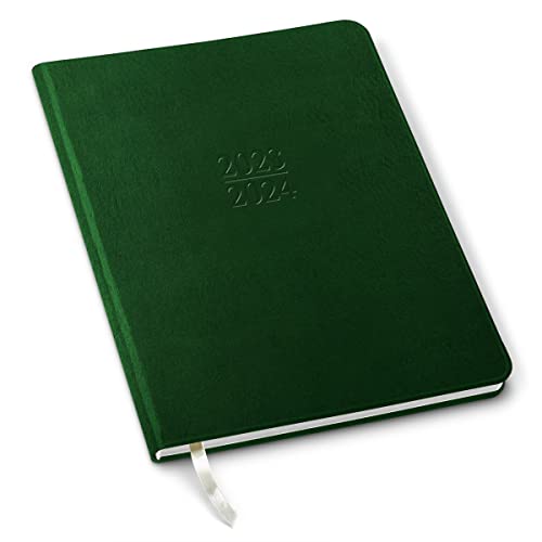 2024 Family Gallery Leather Planner - Freeport Metallic Hunter - 9X7" #TOP16