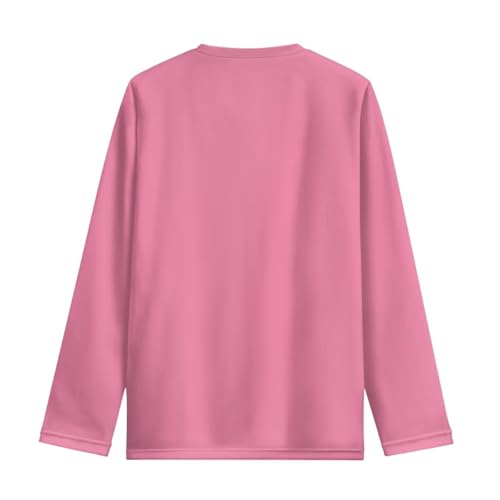 Image of Long Sleeve Shirts for Girls Casual Crewneck Tops Fall Winter Outfits for 3-16 Years Old