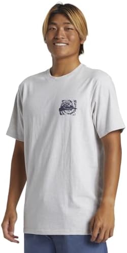 Quiksilver Hurricane Or Hippie Moe Erkek Gri Yuvarlak Yaka Tişört, M, AQYZT09540-SCVW - Görsel 3