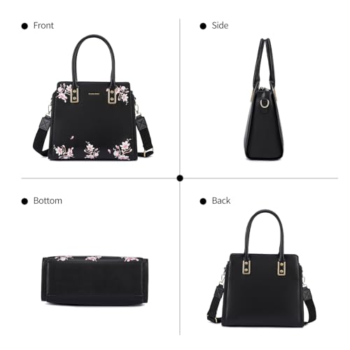 Image of Pomelo Best Purses and Handbags for Women with Multiple Pockets, Leather Top Handle Satchel Fashion Tote Shoulder Bags Ladies