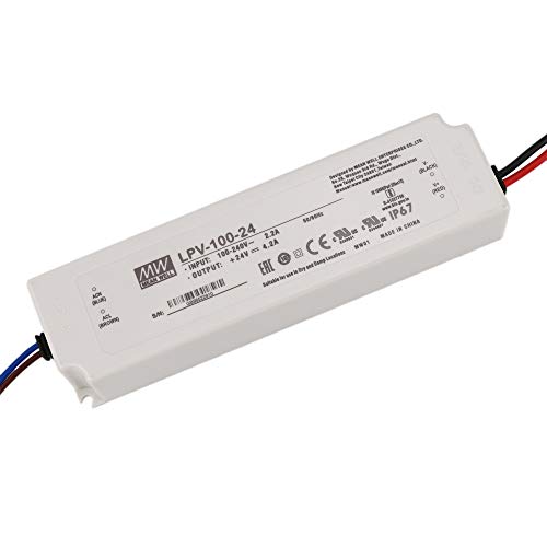 LTRGBW 100-240V DC 24V 4.2A Alimentation à découpage à Sortie Unique pour Bandes LED 24V Lampes LED