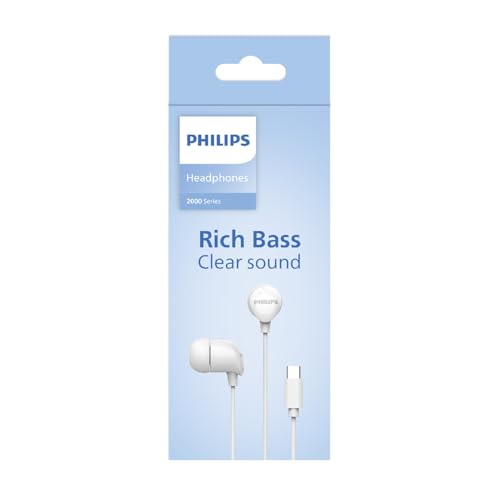 Auriculaires Philips TAE2146WT/00 – Fil USB-C pour Appels et Musique - vue 6