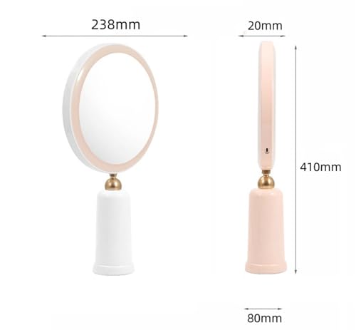 Miroir de courtoisie avec éclairage à intensité variable 3 couleurs - 5