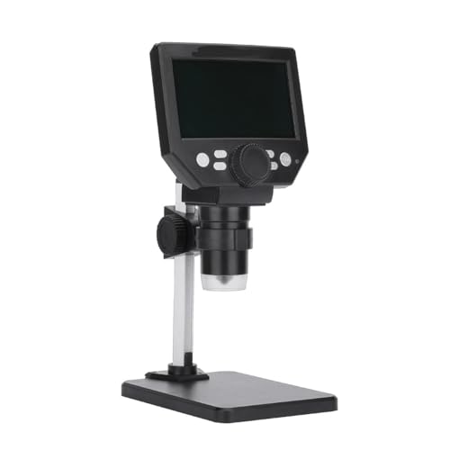 Microscope G1000 Digital Microscope for 4.3 Inch Large Base LCD Display 8MP 1-1000X Magnifier(Al and Plastic Stent)